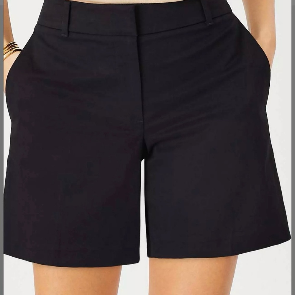 Tailored High-Rise Cream Women’s Shorts